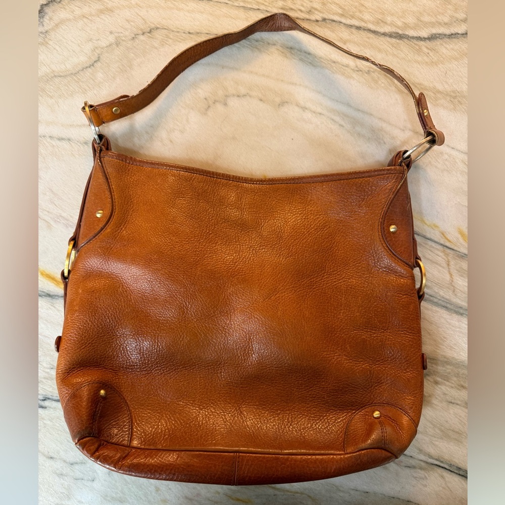 Elegant Etienne Aigner Brown Leather Shoulder Bag